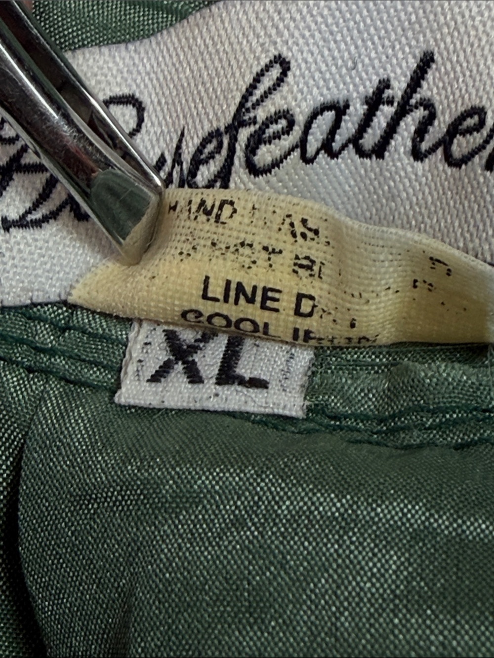 Vintage Horsefeathers Green Satin Floral Camisole Size XL Tie Front Lingerie - Picture 11 of 11